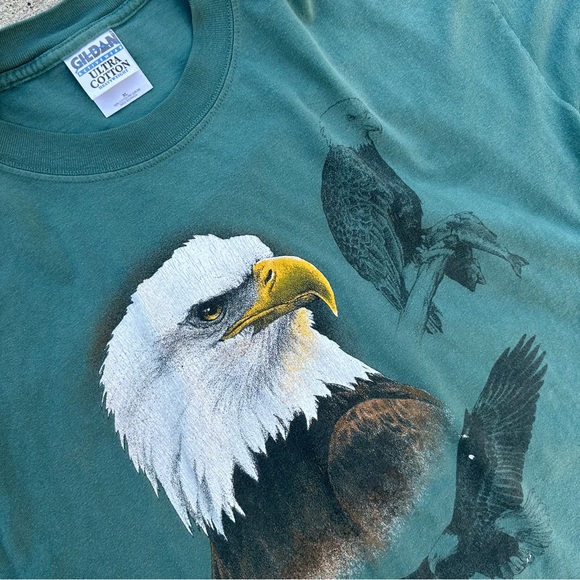 90s Vintage Eagle Nature wildlife graphic Shirt - Picture 4 of 4